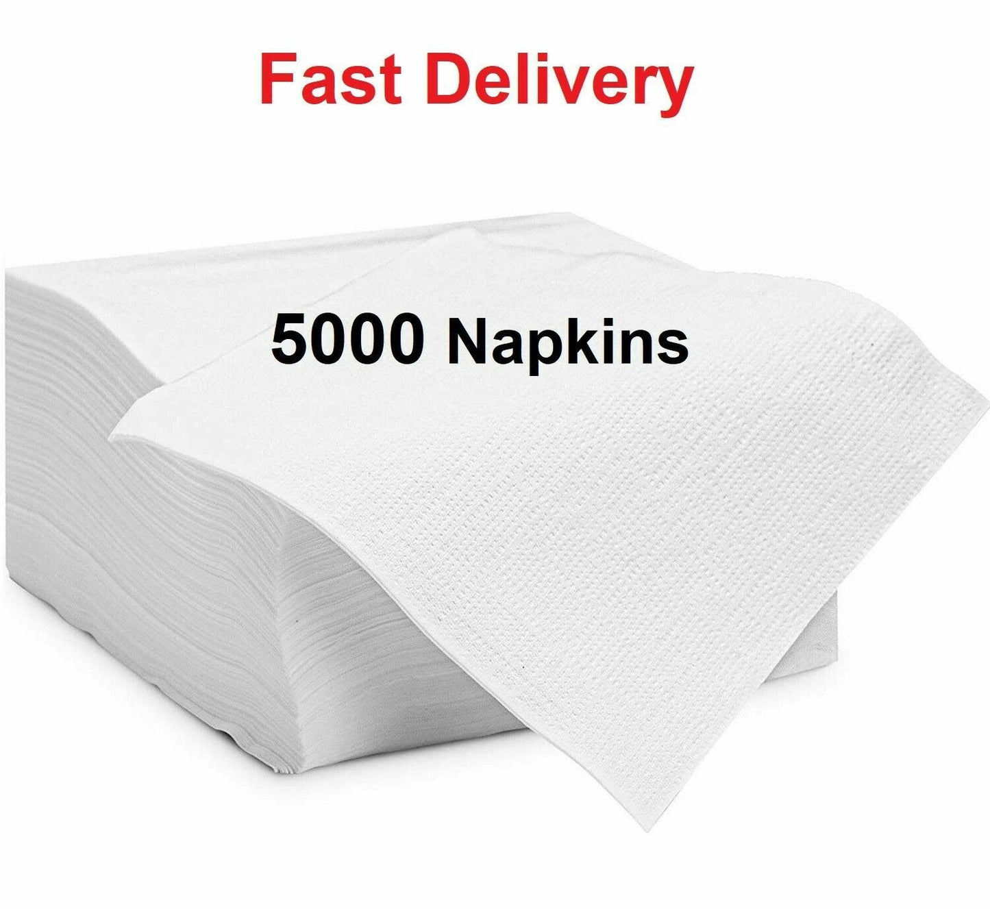 White Paper Napkins 1 Ply (30cm x 30cm)
