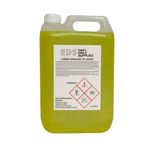 EDS Premium Lemon Washing Up Liquid 5 Litre - Eco-Friendly Dish Detergent
