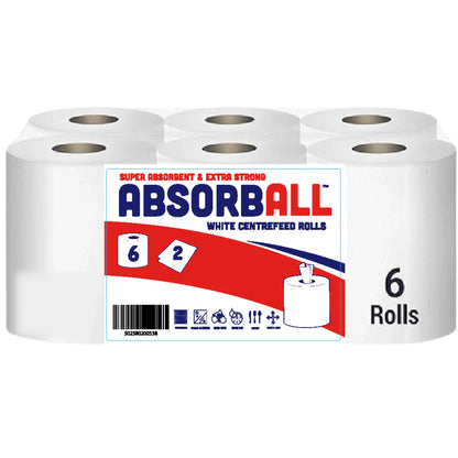 Pallet Deal: 117 x White Centrefeed Paper Rolls (Full Pallet)