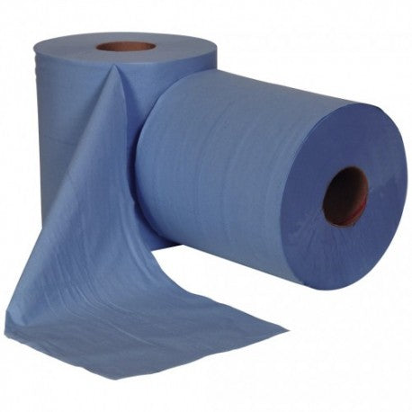 12x Centrefeed Blue Rolls | 2 Ply Embossed Paper Towels | Strong & Absorbent | Sustainable & UK Supplier |