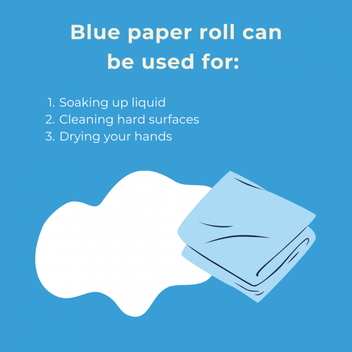 12x Centrefeed Blue Rolls | 2 Ply Embossed Paper Towels | Strong & Absorbent | Sustainable & UK Supplier |