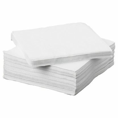 White Paper Napkins 1 Ply (30cm x 30cm)
