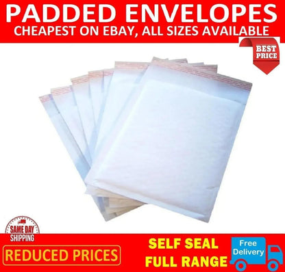 White Bubble Padded Envelopes
