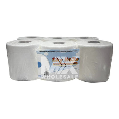 Pallet Deal: 117 x White Centrefeed Paper Rolls (Full Pallet)