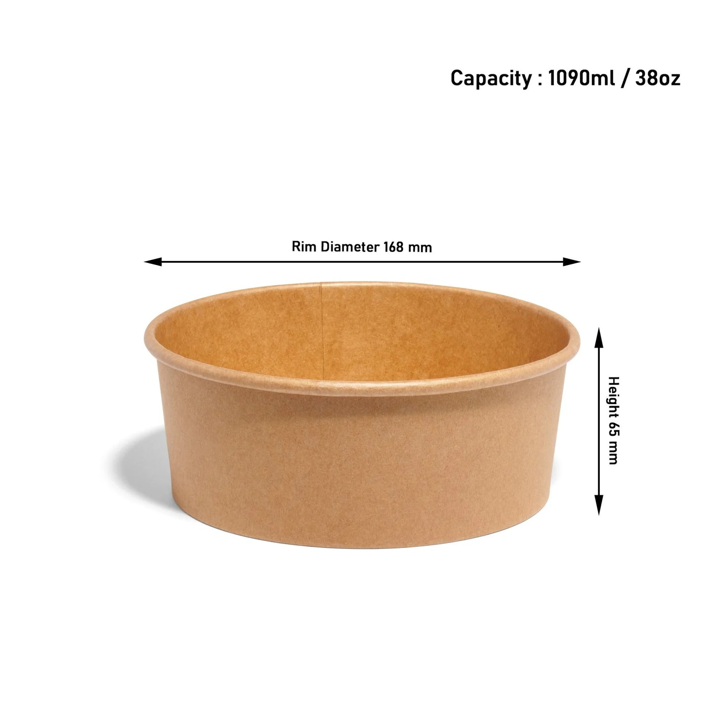 Round Kraft Paper Bowl - 300pk