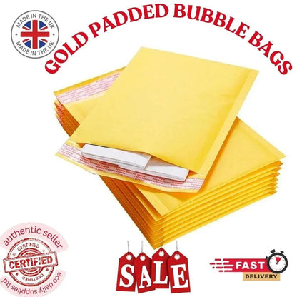 Gold Bubble Padded Envelopes