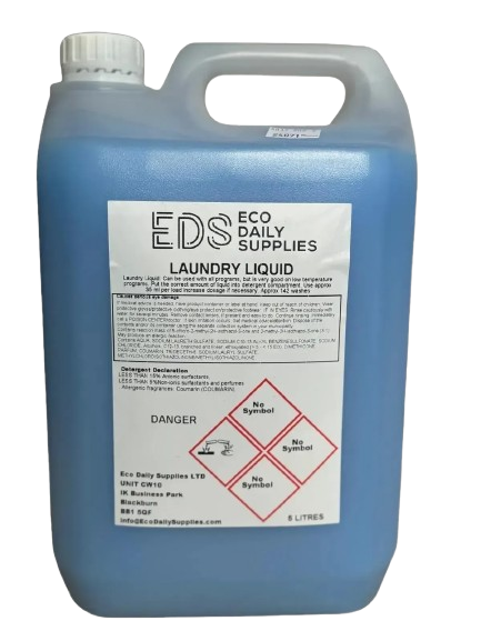 EDS Premium Laundry Liquid Detergent 5 Litre - Eco-Friendly, All Fabrics