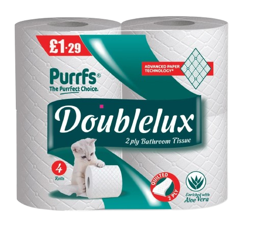DOUBLELUX™ 2-Ply Aloe Vera Scented Quilted Toilet Rolls - Luxury Soft Tissue