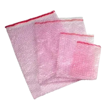 Pink Bubble Wrap Pouches ANTI-STATIC