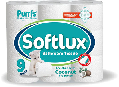 Pallet Deal: 56 Cases Purrfs Softlux 3-Ply Toilet Paper (Coconut Scented)