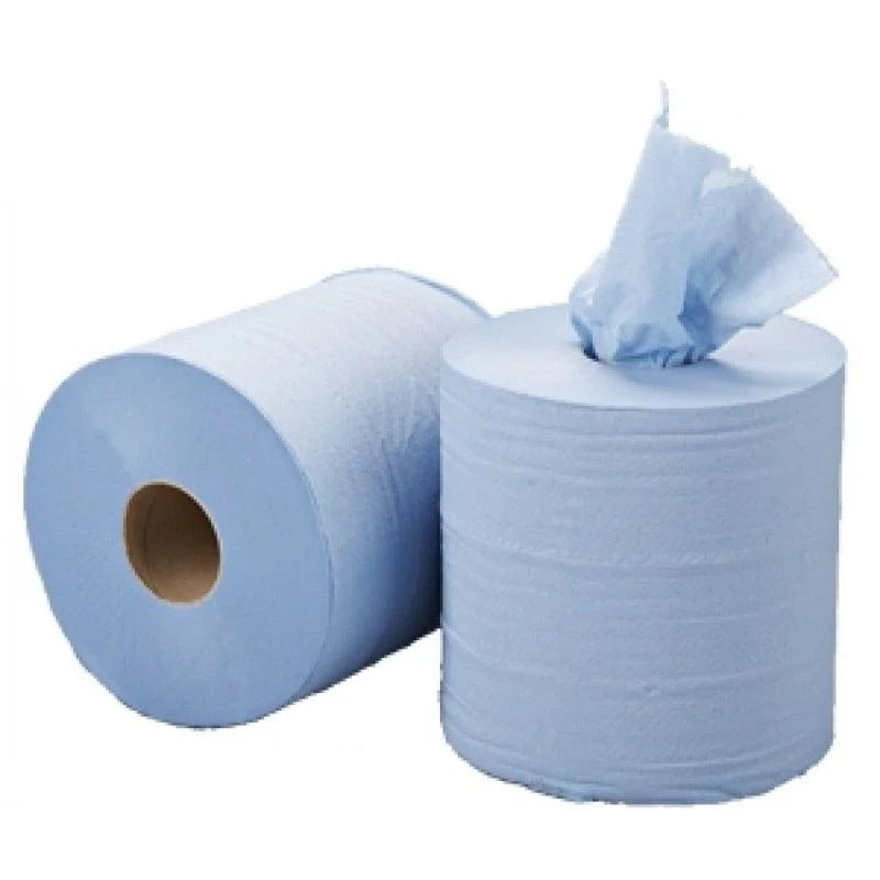 Pallet Deal: 117 x Blue Centrefeed Paper Rolls (Full Pallet)
