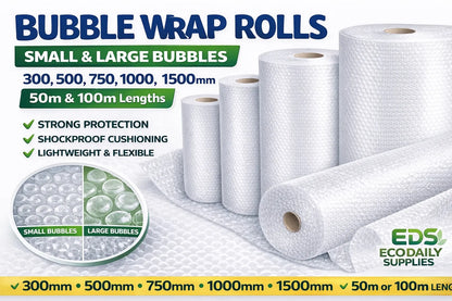 Bubble Wrap Roll Small & Large Bubbles 300mm‚1500mm x 50m/100m Packing Packaging