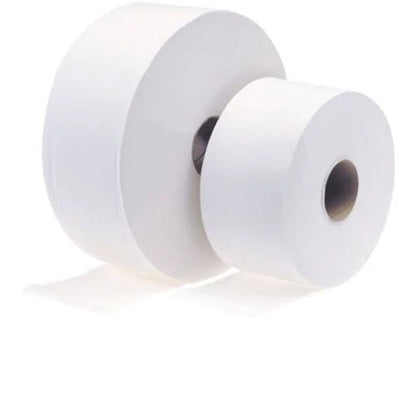 3" Mini Jumbo Pure Pulp Toilet Rolls 2-Ply - 100m Premium White Commercial Grade