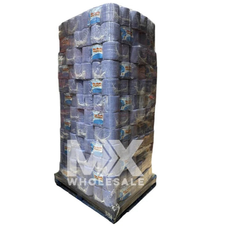 Pallet Deal: 117 x Blue Centrefeed Paper Rolls (Full Pallet)