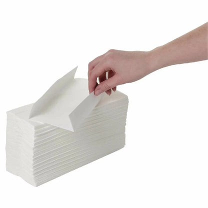 White C-Fold Interfold Hand Towels 2-Ply - Premium Laminated Luxury Paper Towels